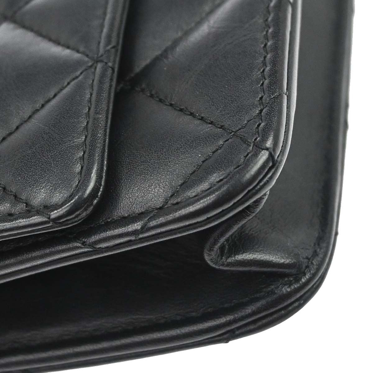 Chanel 2.55 Reissue WOC Vintage Crossbody Bag in Black Aged Calfskin