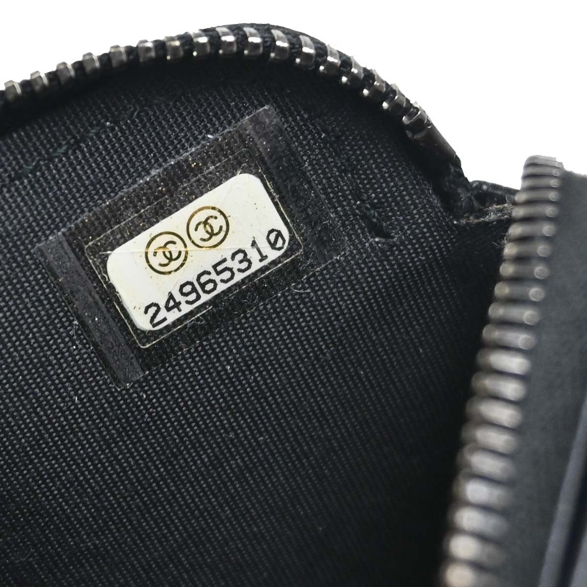 Chanel Boy Double Zip Clutch Vintage in Black Calfskin