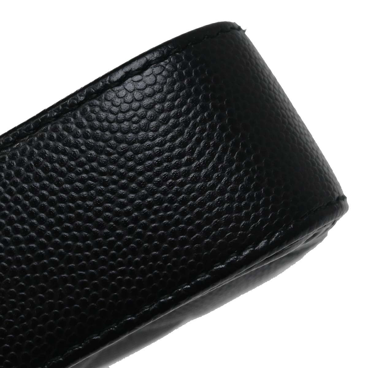 Chanel Boy Double Zip Clutch Vintage in Black Calfskin