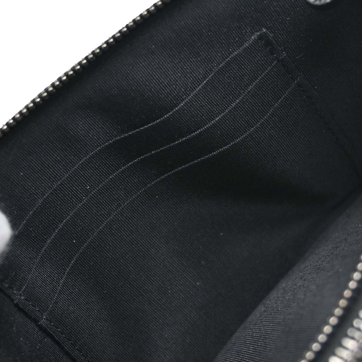 Chanel Boy Double Zip Clutch Vintage in Black Calfskin