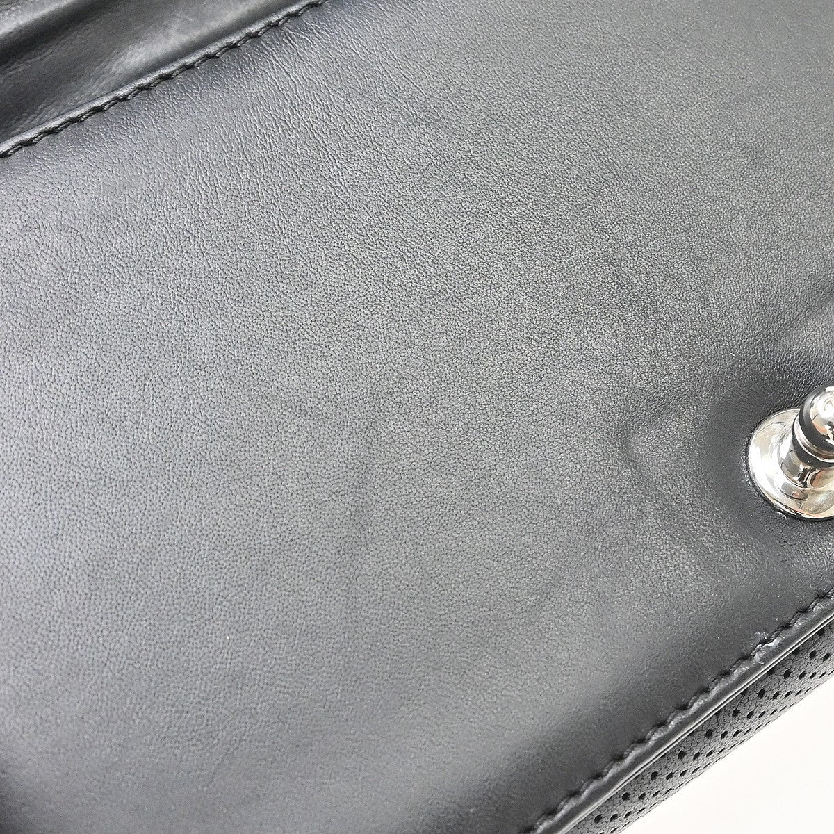 Chanel Boy Medium Vintage Shoulder Bag in Black Lambskin