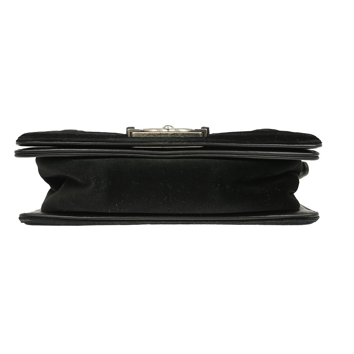Chanel Boy Small Vintage Shoulder Bag in Black Velvet