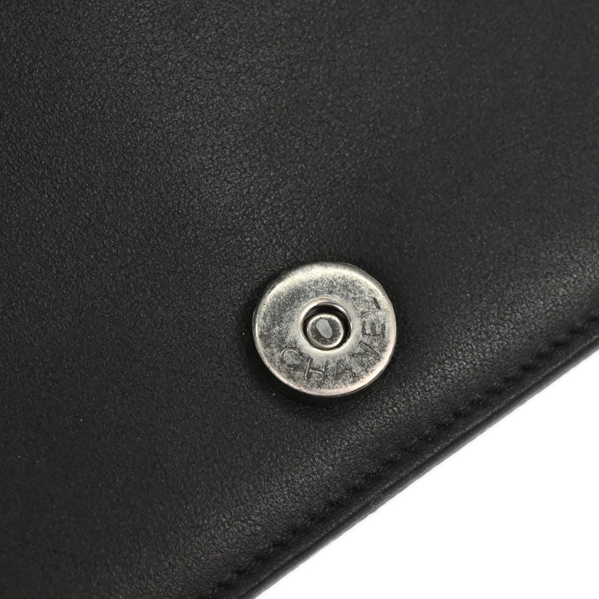 Chanel Boy Wallet on Chain Vintage Wallet on Chain in Black Calfskin