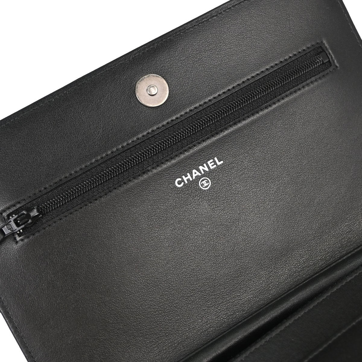 Chanel Boy Wallet on Chain Vintage Wallet on Chain in Black Calfskin