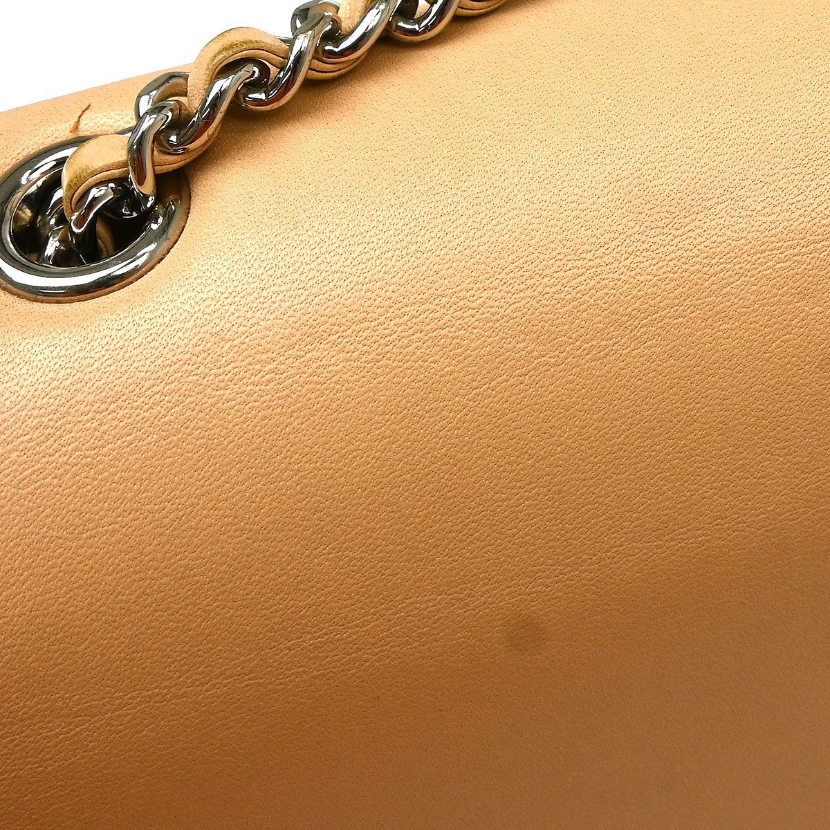Chanel Braided Chic Flap Vintage Shoulder Bag in Beige Lambskin