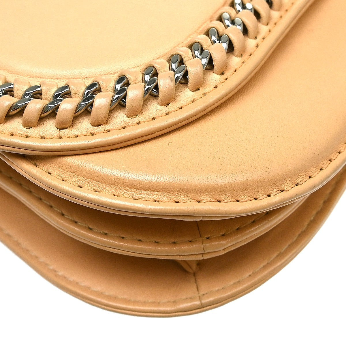 Chanel Braided Chic Flap Vintage Shoulder Bag in Beige Lambskin