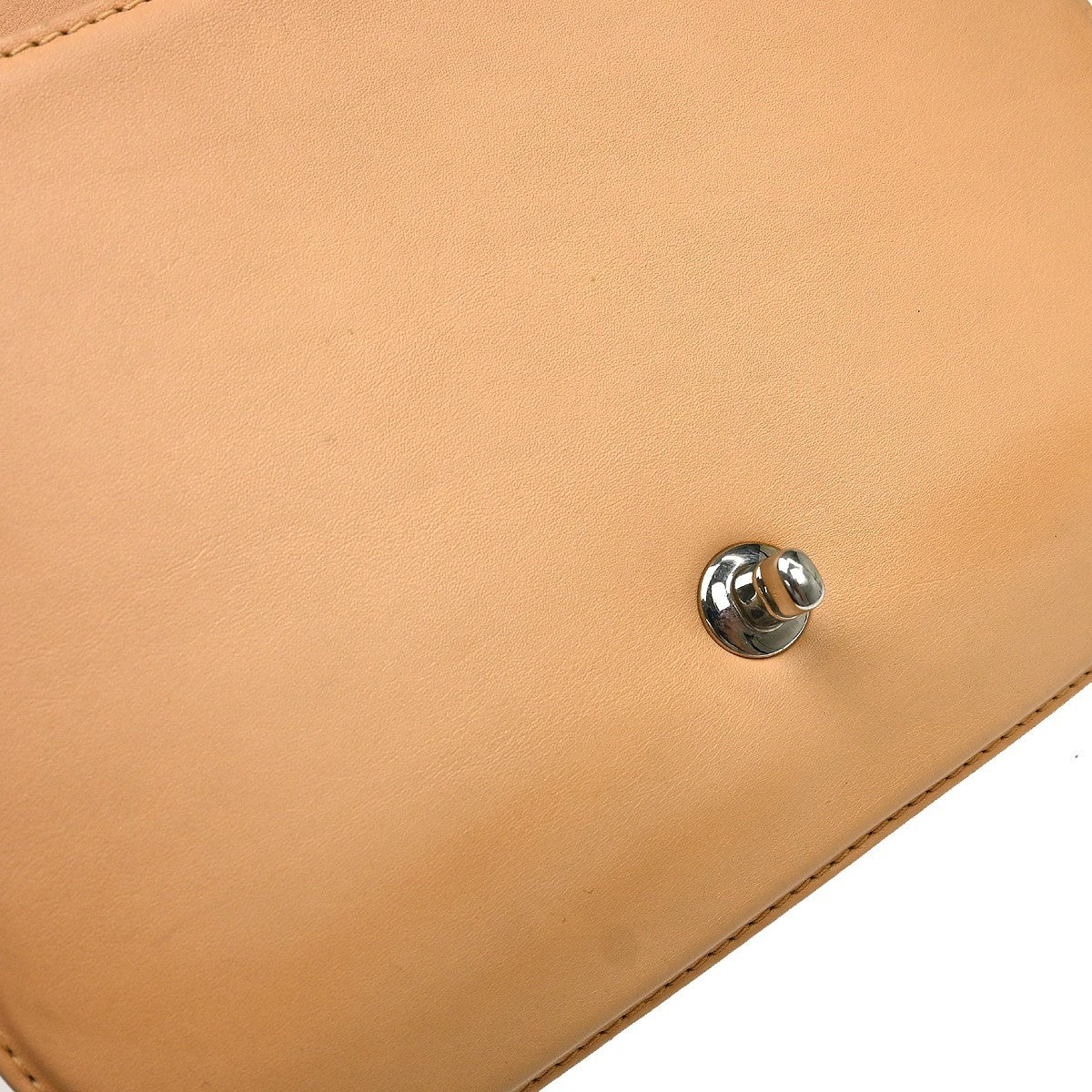 Chanel Braided Chic Flap Vintage Shoulder Bag in Beige Lambskin