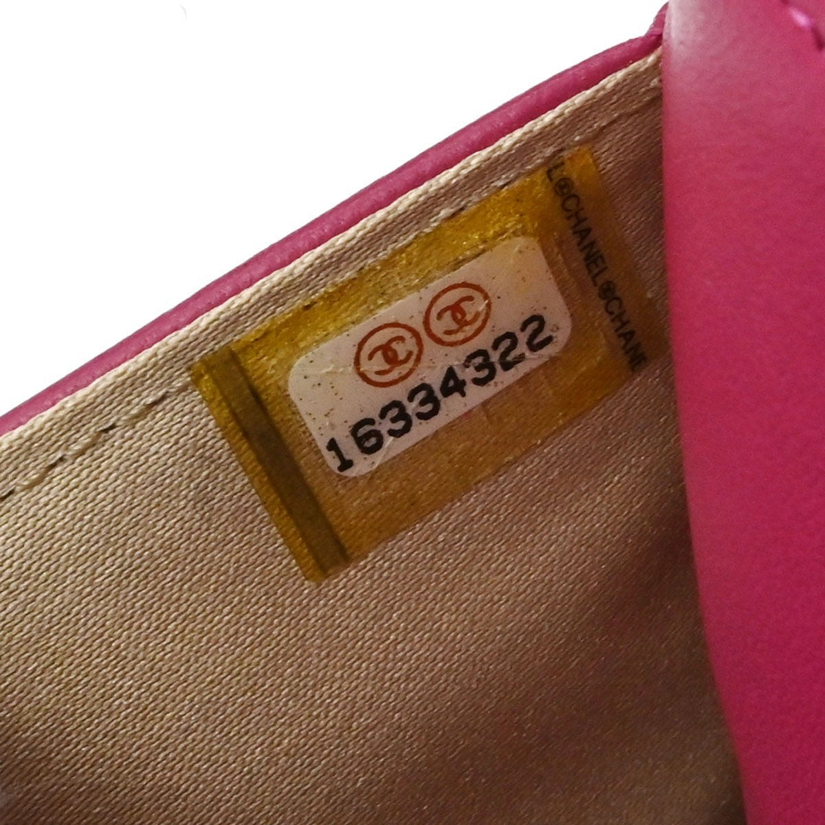 Chanel Camellia Wallet on Chain Vintage Crossbody Bag in Pink Lambskin