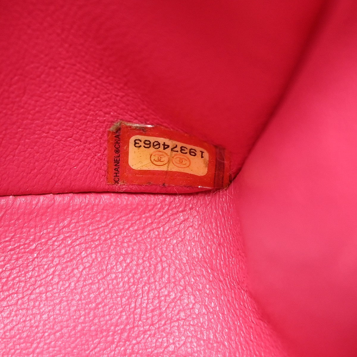 Chanel Classic Double Flap Medium Vintage Shoulder Bag in Pink Lambskin