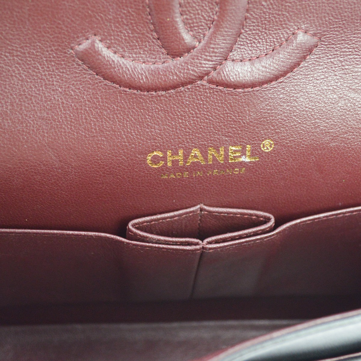 Chanel Classic Double Flap Medium Vintage Shoulder Bag in Black Lambskin