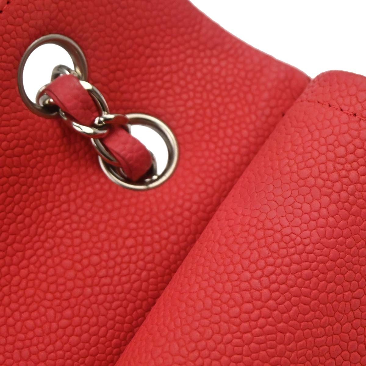 Chanel Classic Double Flap Medium Vintage Shoulder Bag in Pink Calfskin
