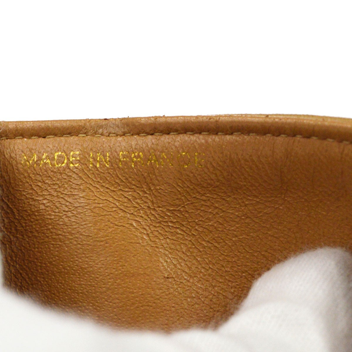 Chanel Classic Double Flap Small Vintage Shoulder Bag in Beige Leather