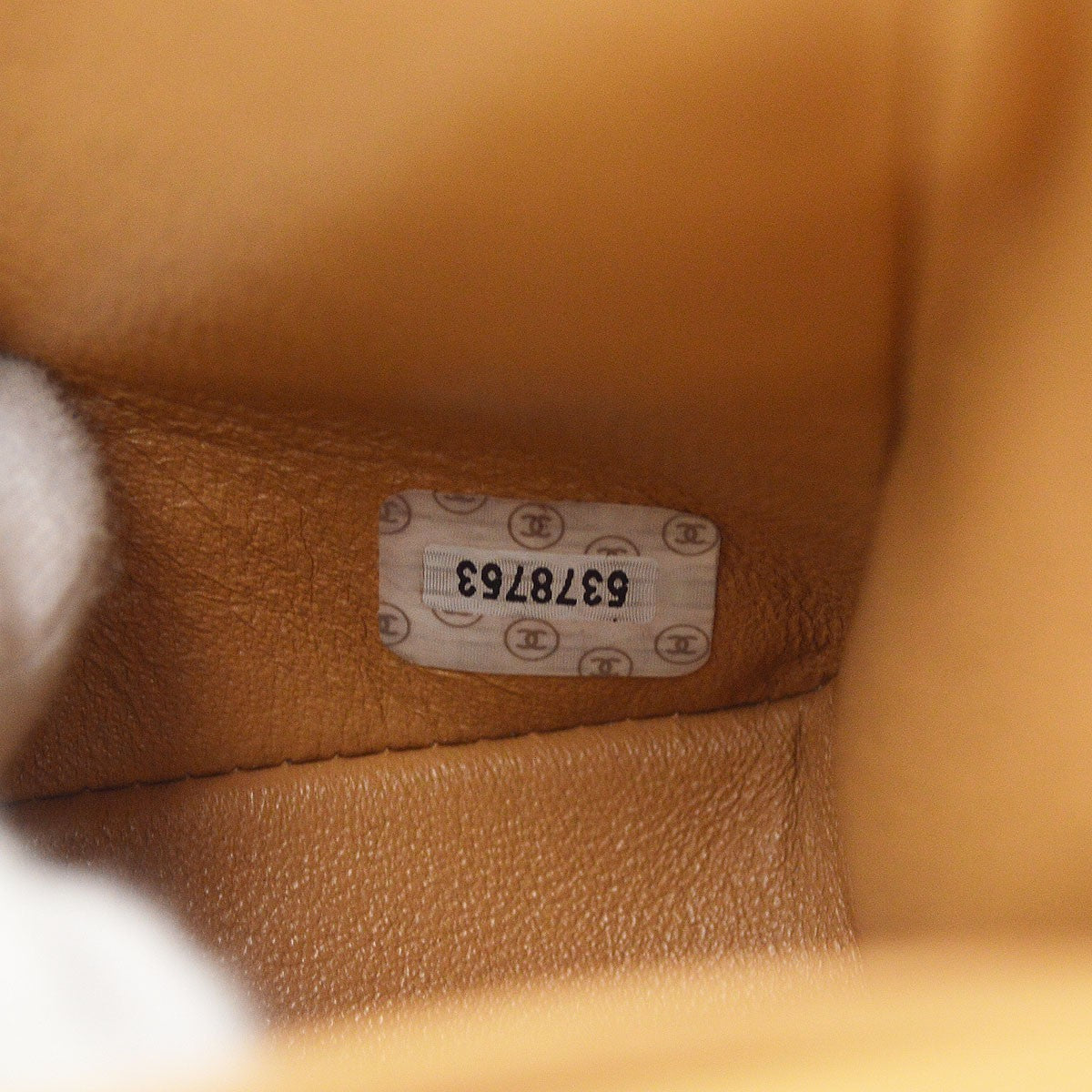 Chanel Classic Double Flap Small Vintage Shoulder Bag in Beige Leather