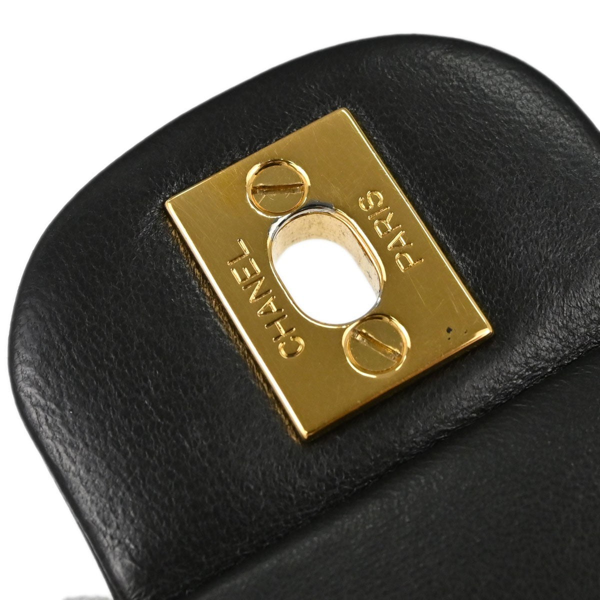 Chanel Classic Double Flap Small Vintage Shoulder Bag in Black Lambskin