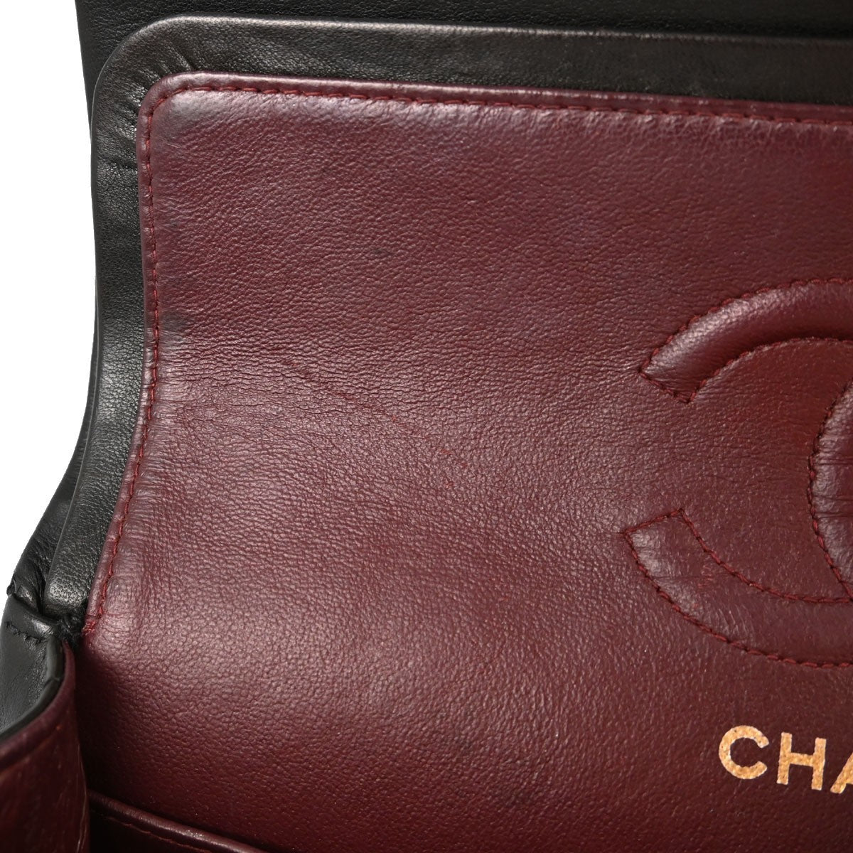 Chanel Classic Double Flap Small Vintage Shoulder Bag in Black Lambskin