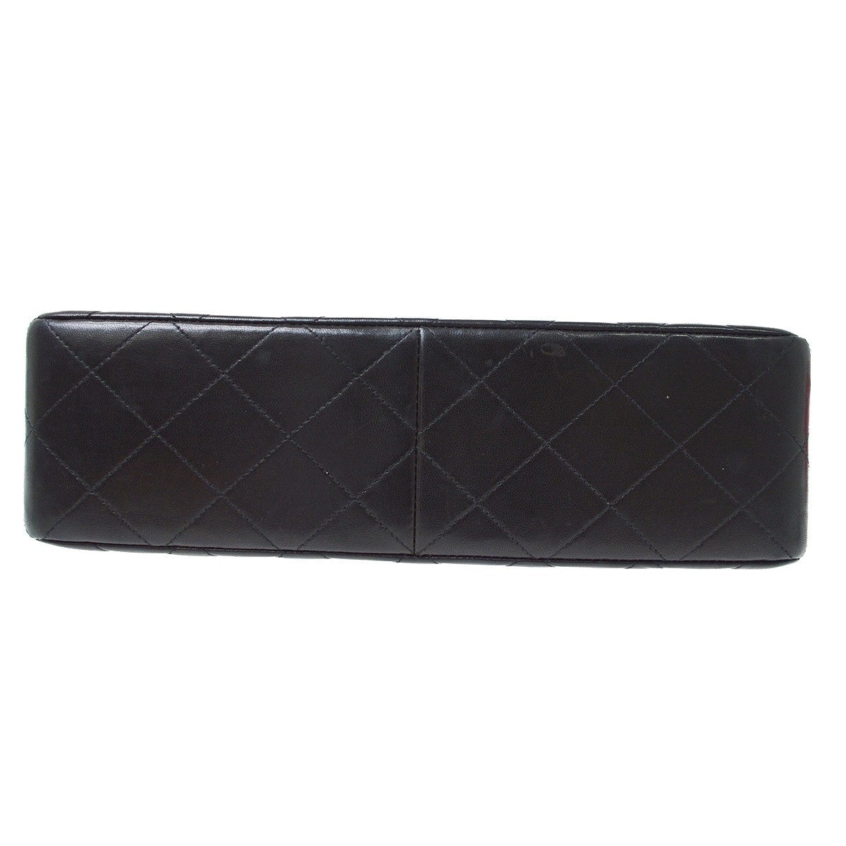 Chanel Classic Flap Double Sided Vintage Shoulder Bag in Black Lambskin