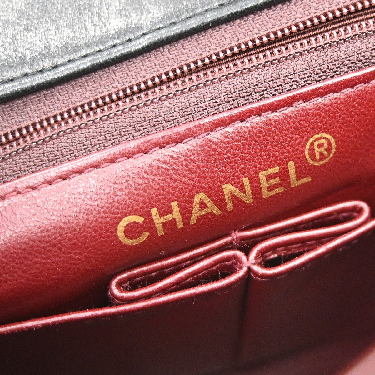 Chanel Classic Square Flap 20 Vintage Shoulder Bag in Black Lambskin