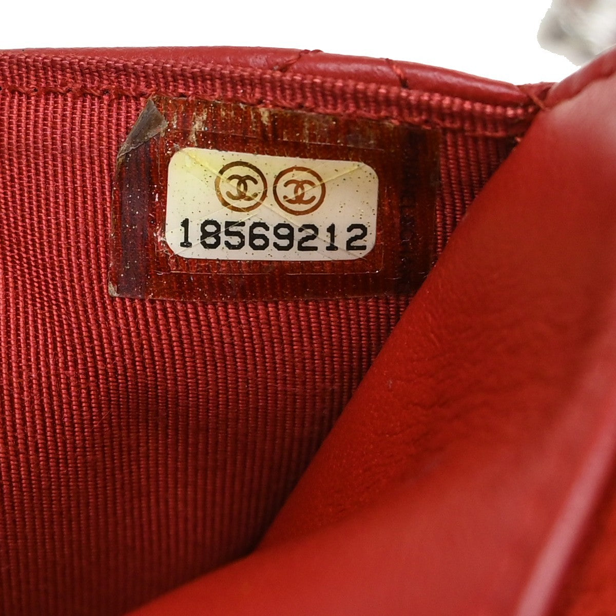Chanel Classic WOC Vintage Crossbody Bag in Red Lambskin