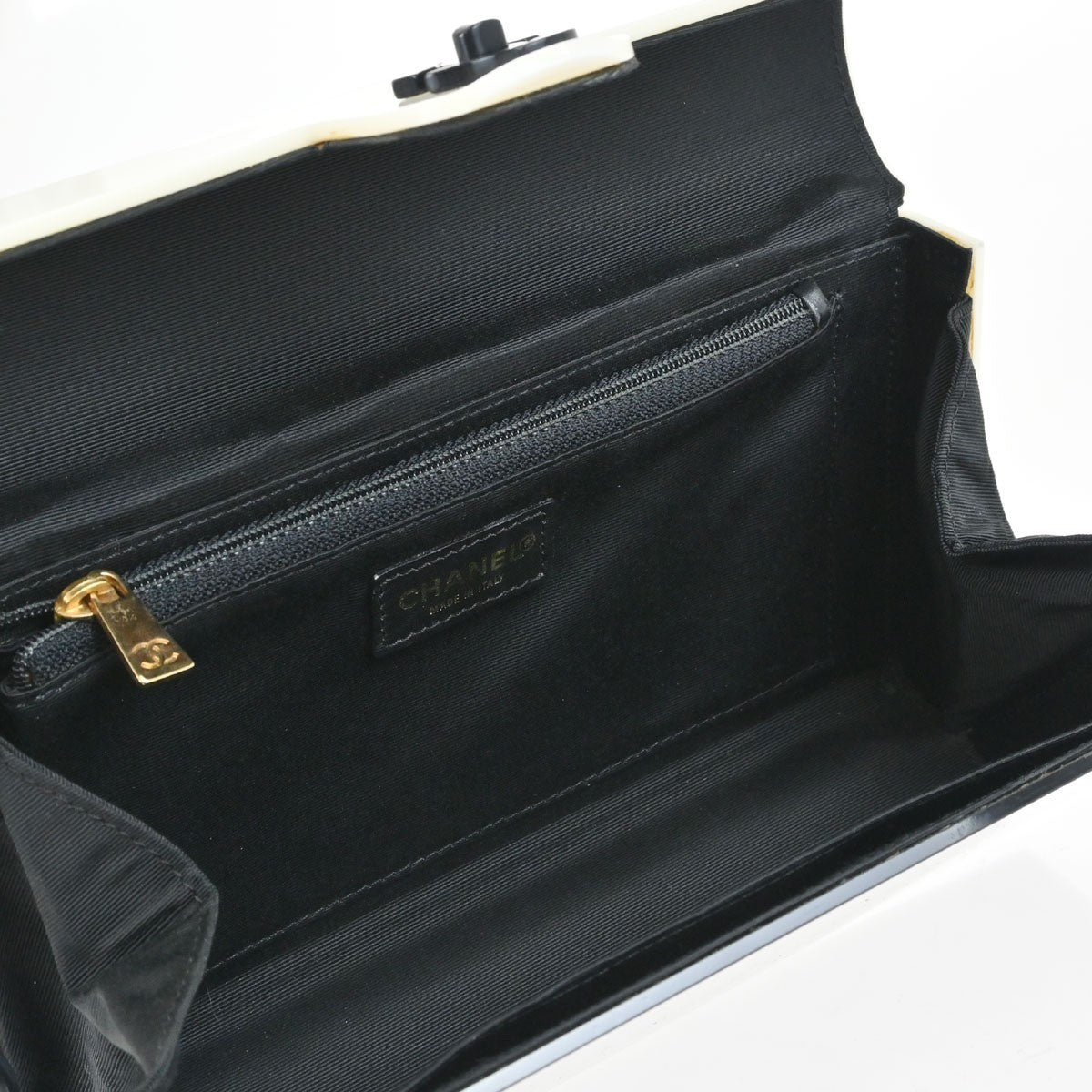 Chanel Coco Flap Vintage Shoulder Bag in Black Plexiglass