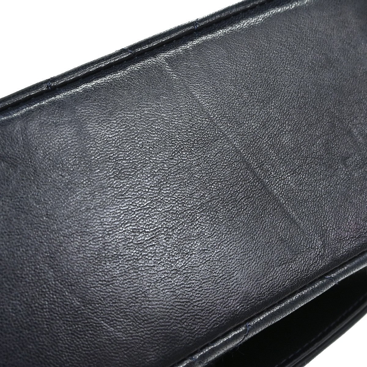 Chanel Diana Small Vintage Shoulder Bag in Navy Lambskin