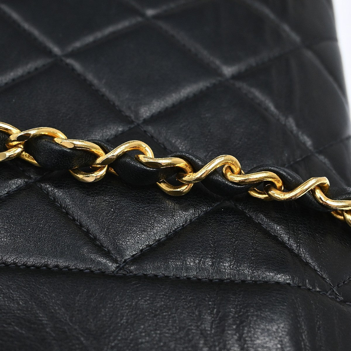 Chanel Diana Small Vintage Shoulder Bag in Black Lambskin