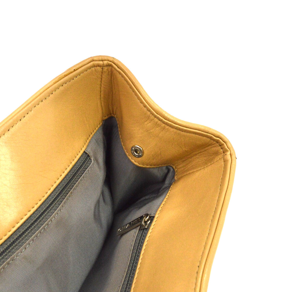 Chanel Executive Cerf Tote Vintage Tote Bag in Beige Lambskin