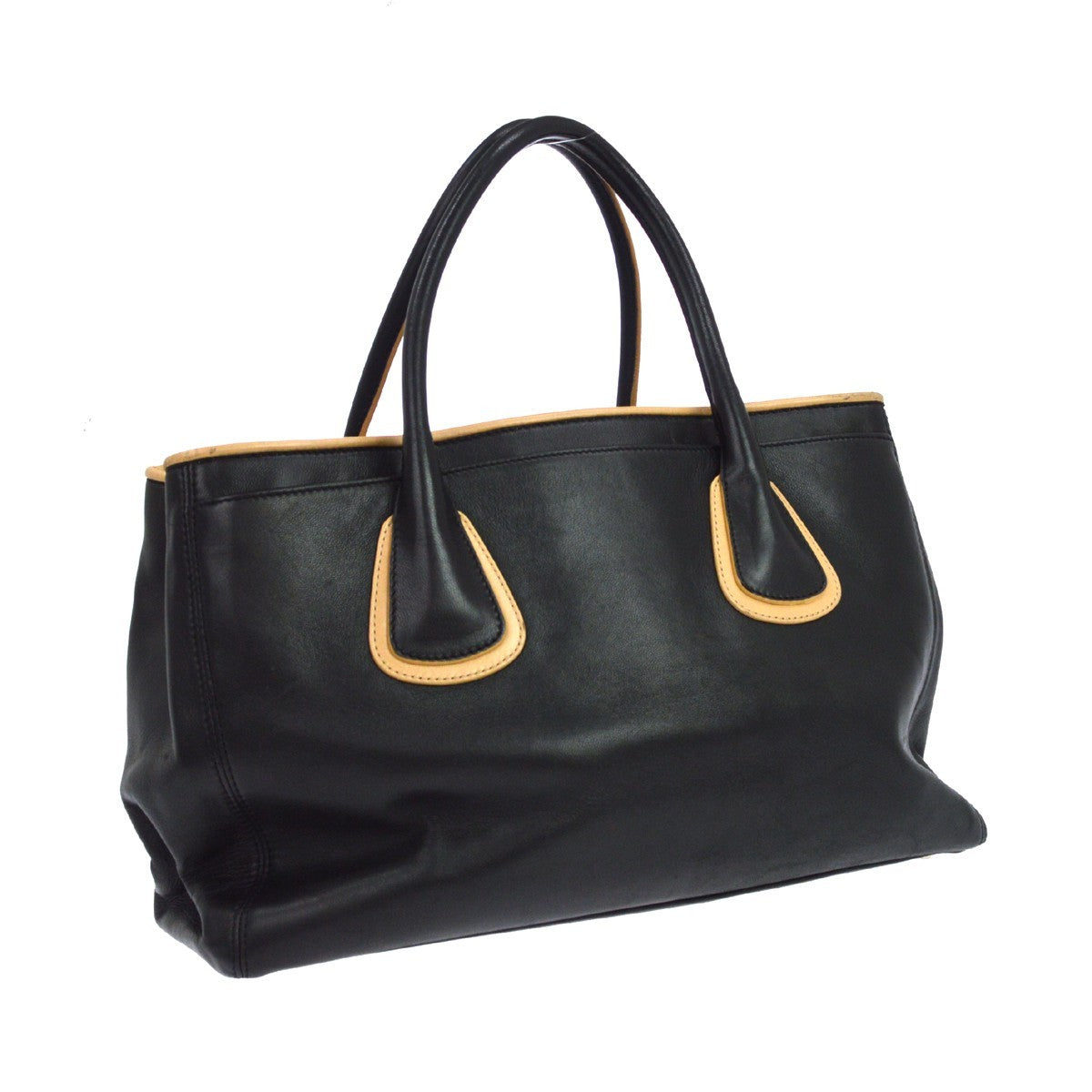 Chanel Executive Cerf Tote Vintage Tote Bag in Beige Lambskin