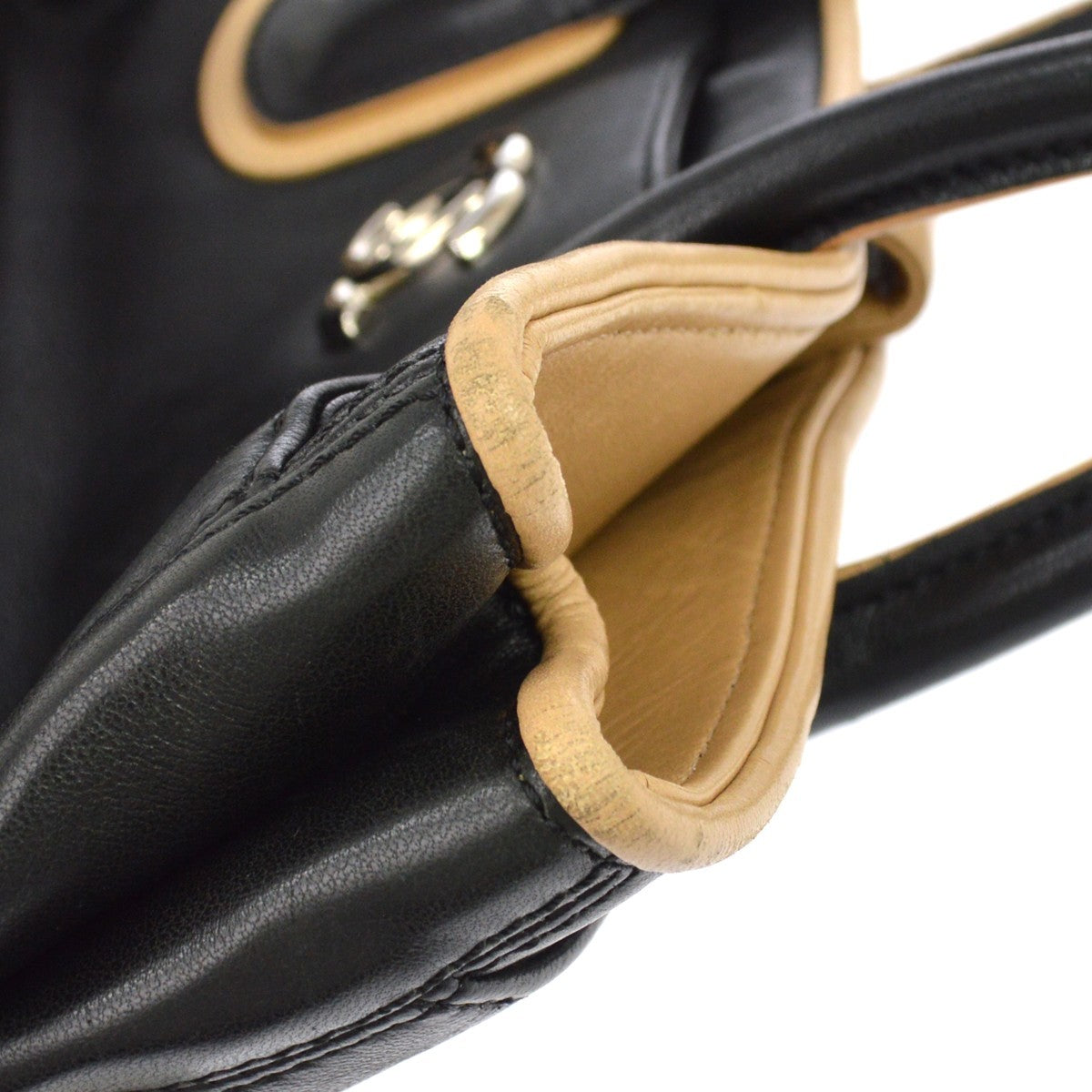 Chanel Executive Cerf Tote Vintage Tote Bag in Beige Lambskin