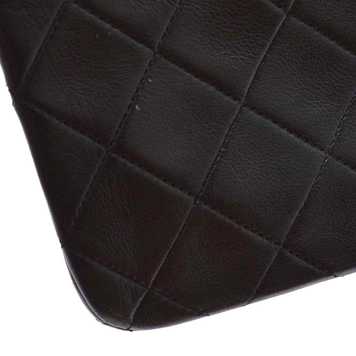 Chanel Full Flap Small Vintage Shoulder Bag in Black Lambskin