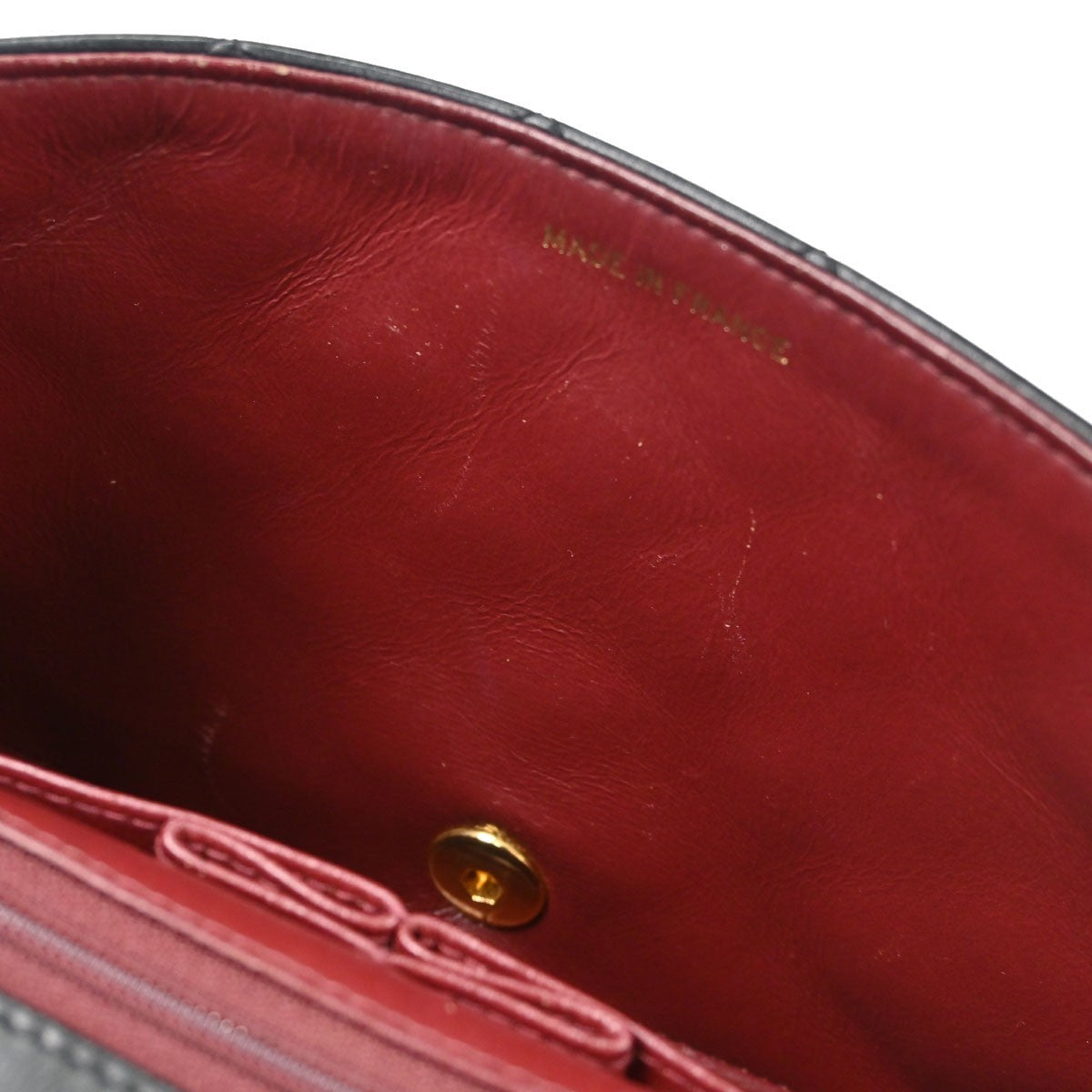 Chanel Full Flap Small Turnlock Vintage Shoulder Bag in Black Lambskin