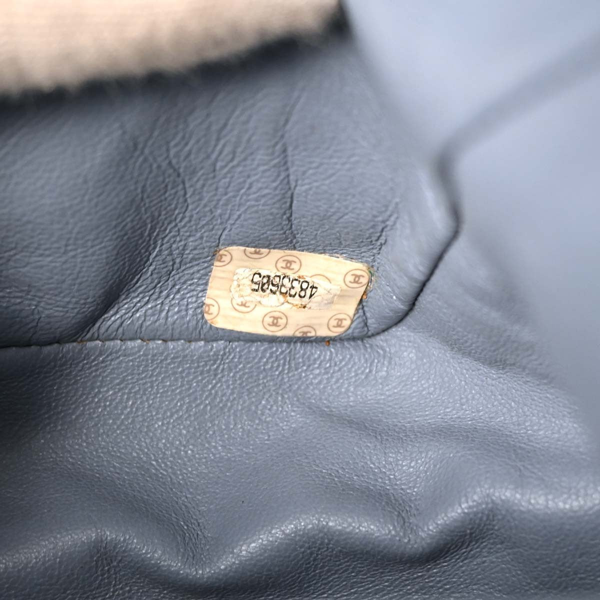 Chanel Jumbo Classic Flap Vintage Shoulder Bag in Light Blue Denim