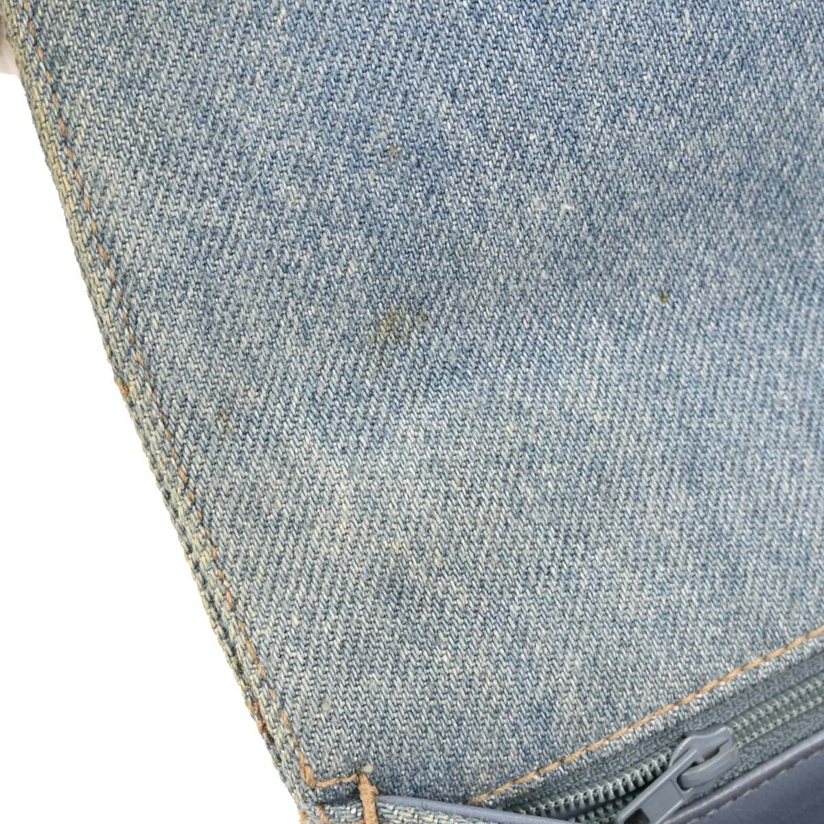 Chanel Jumbo Classic Flap Vintage Shoulder Bag in Light Blue Denim