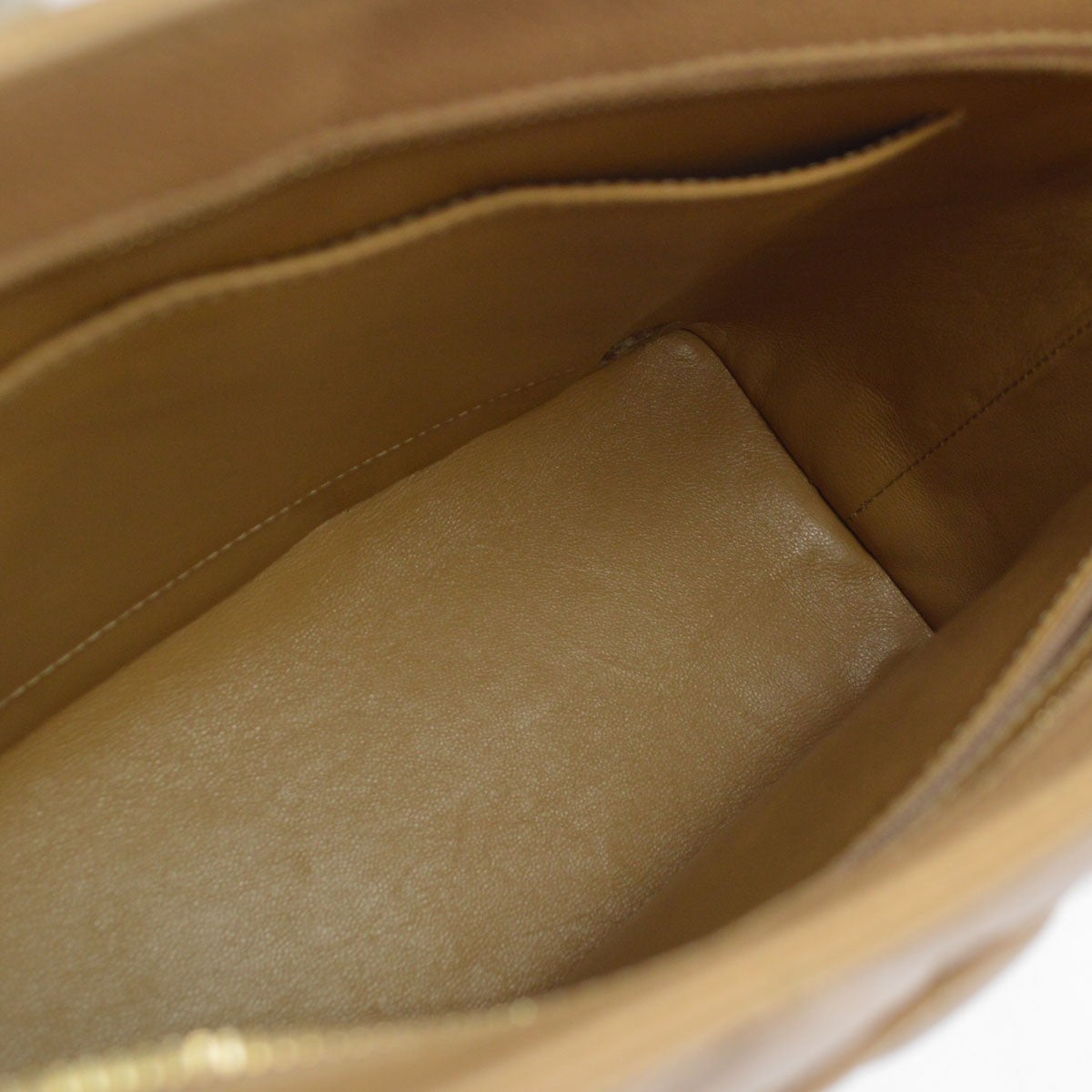 Chanel Medallion Tote Vintage Handbag in Beige Caviar Leather