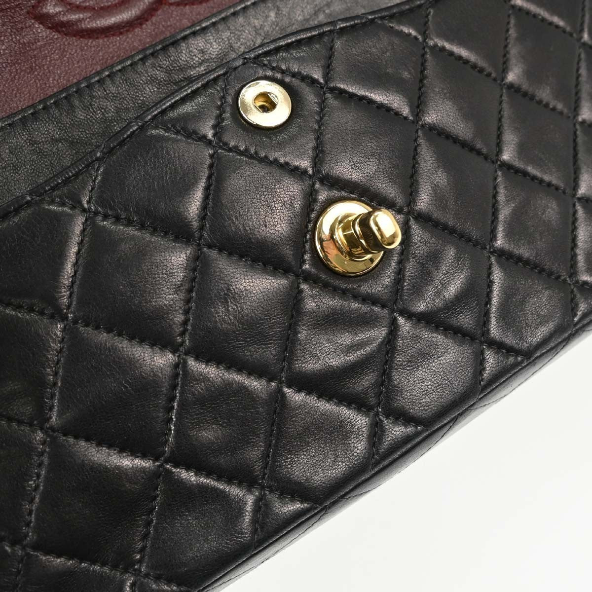 Chanel Small Classic Double Flap Vintage Shoulder Bag in Black Lambskin