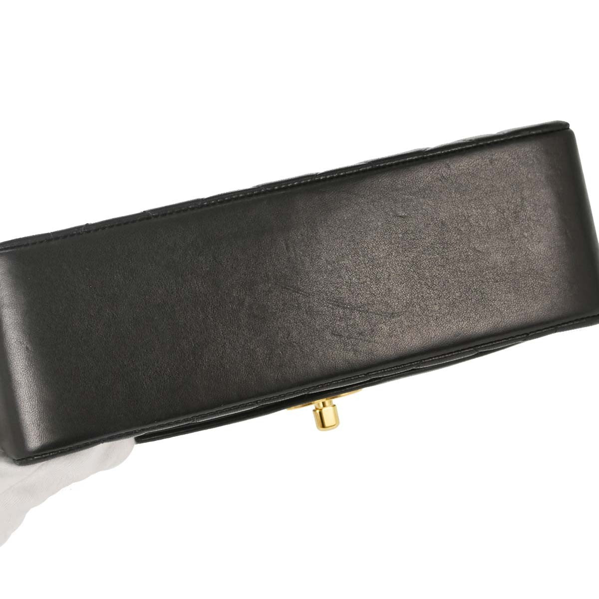 Chanel Small Diana Vintage Shoulder Bag in Black Lambskin