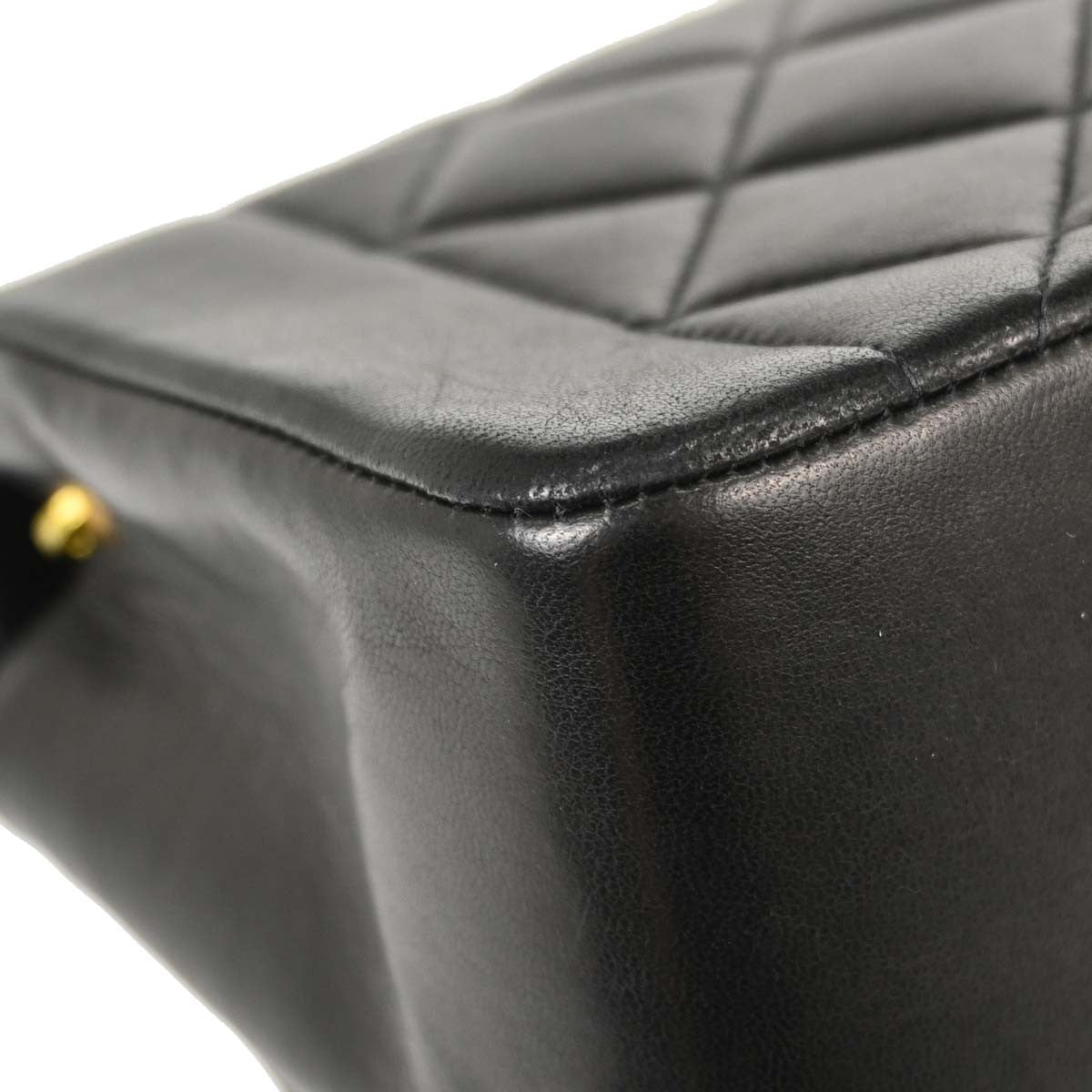 Chanel Small Diana Vintage Shoulder Bag in Black Lambskin
