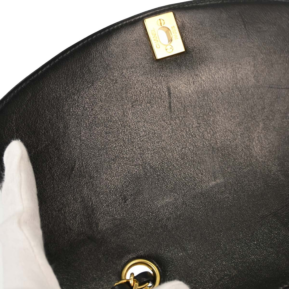 Chanel Small Diana Vintage Shoulder Bag in Black Lambskin