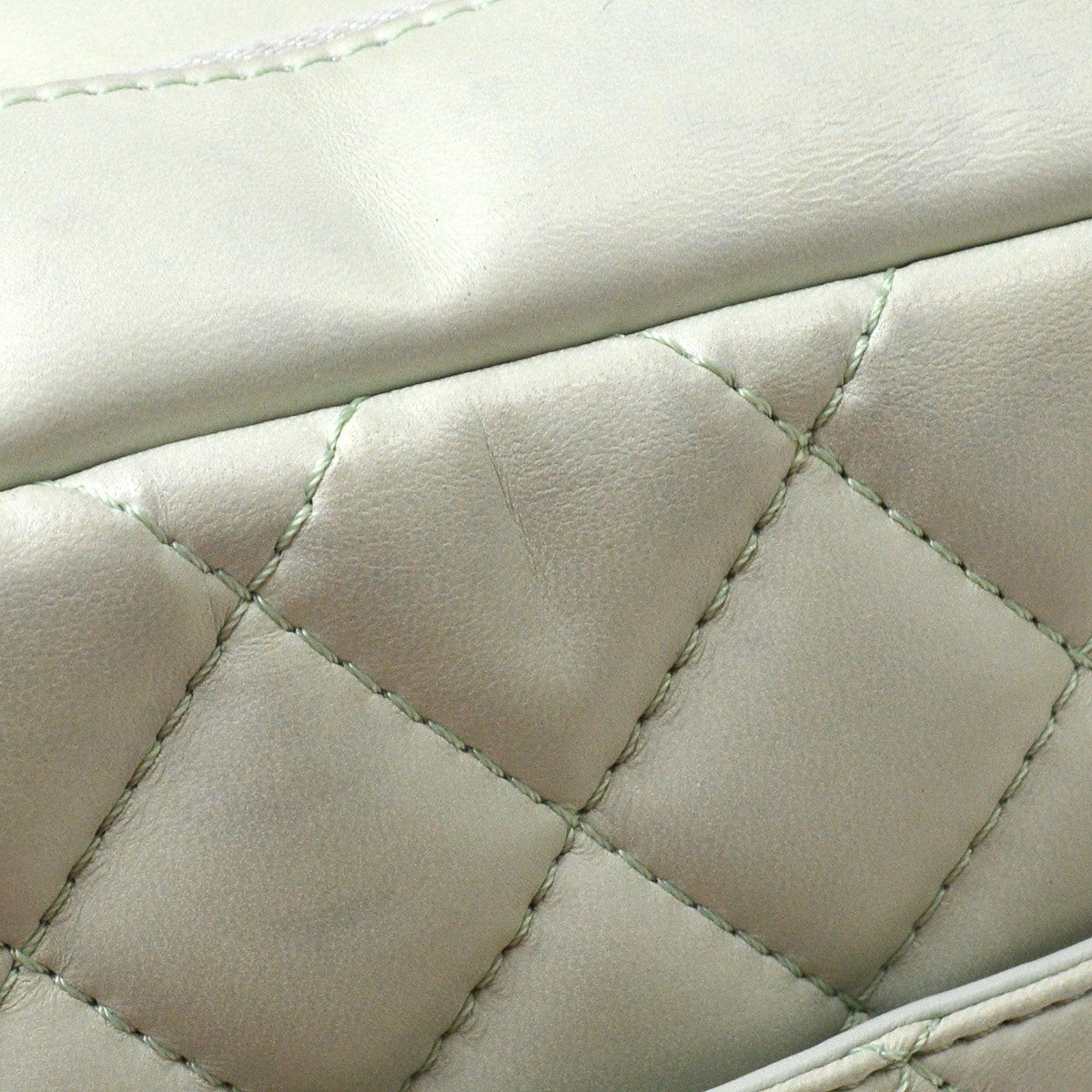 Chanel Chain Shopping Vintage Tote Bag in Light Blue Lambskin