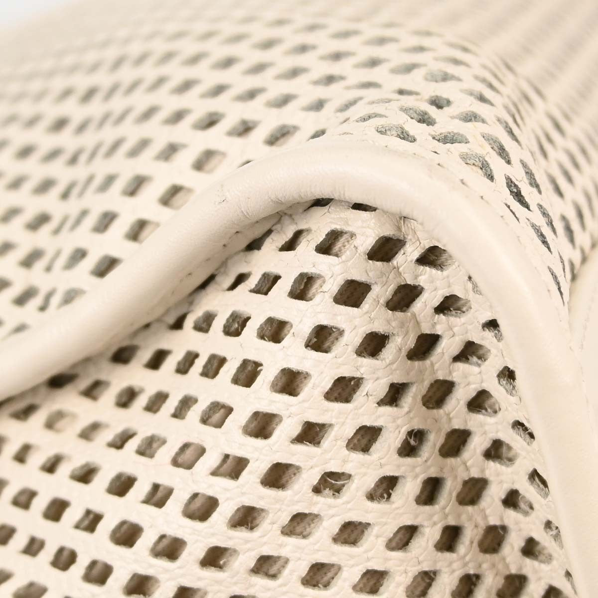 Chanel Up In The Air Tote Vintage Tote Bag in White Perforated Calfskin