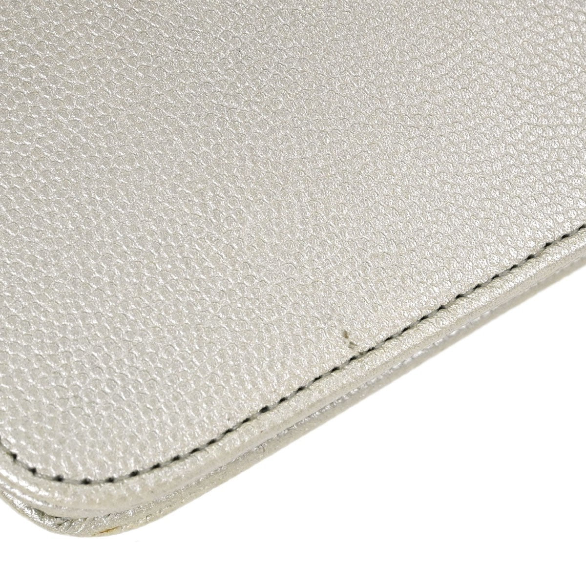 Chanel Wallet on Chain Vintage Crossbody Bag in Metallic White Calfskin