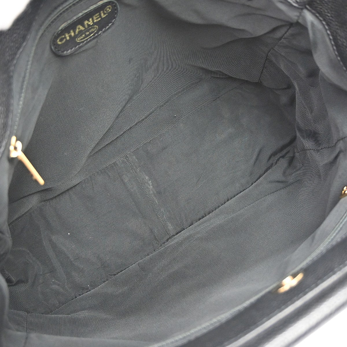 Chanel Wood Handle Vintage Handbag in Black Calfskin
