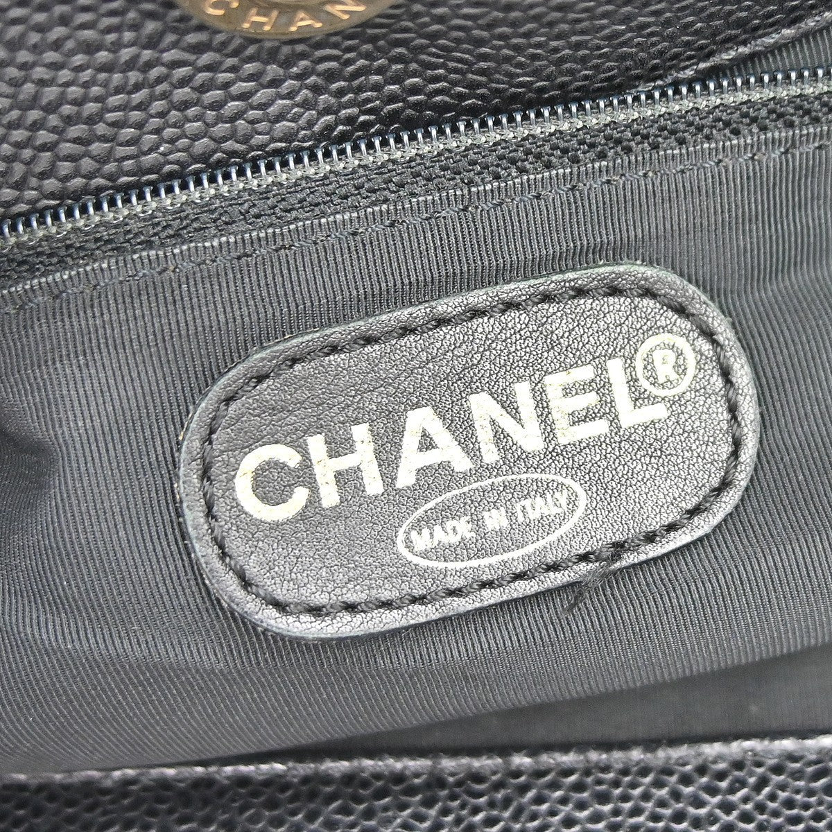 Chanel Wood Handle Vintage Handbag in Black Calfskin