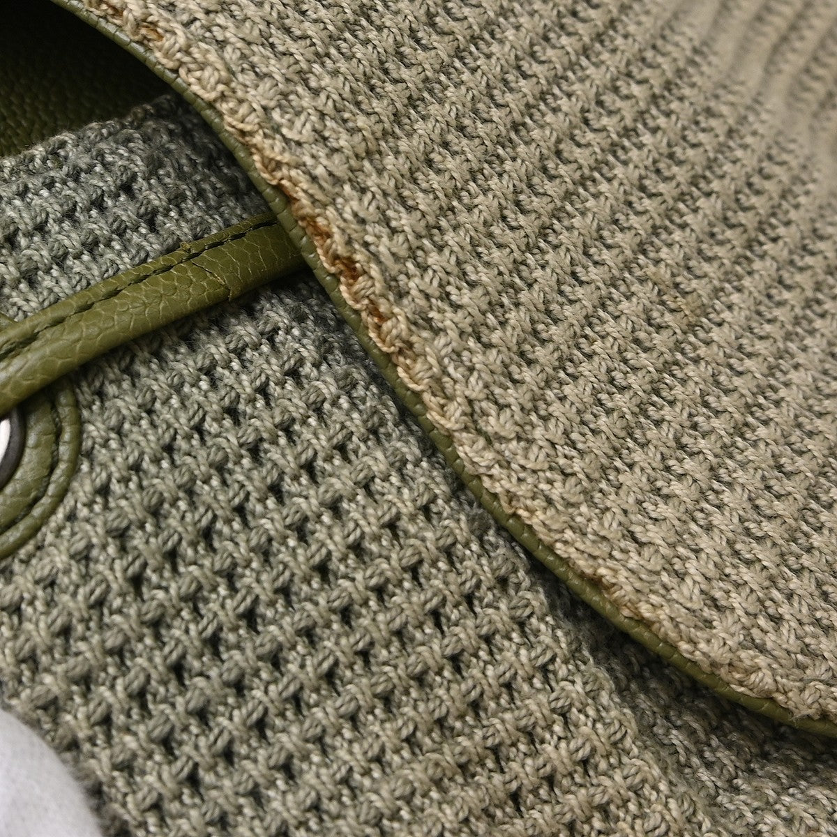 Chanel Zaino Cuba Pocket Vintage Backpack in Khaki Canvas