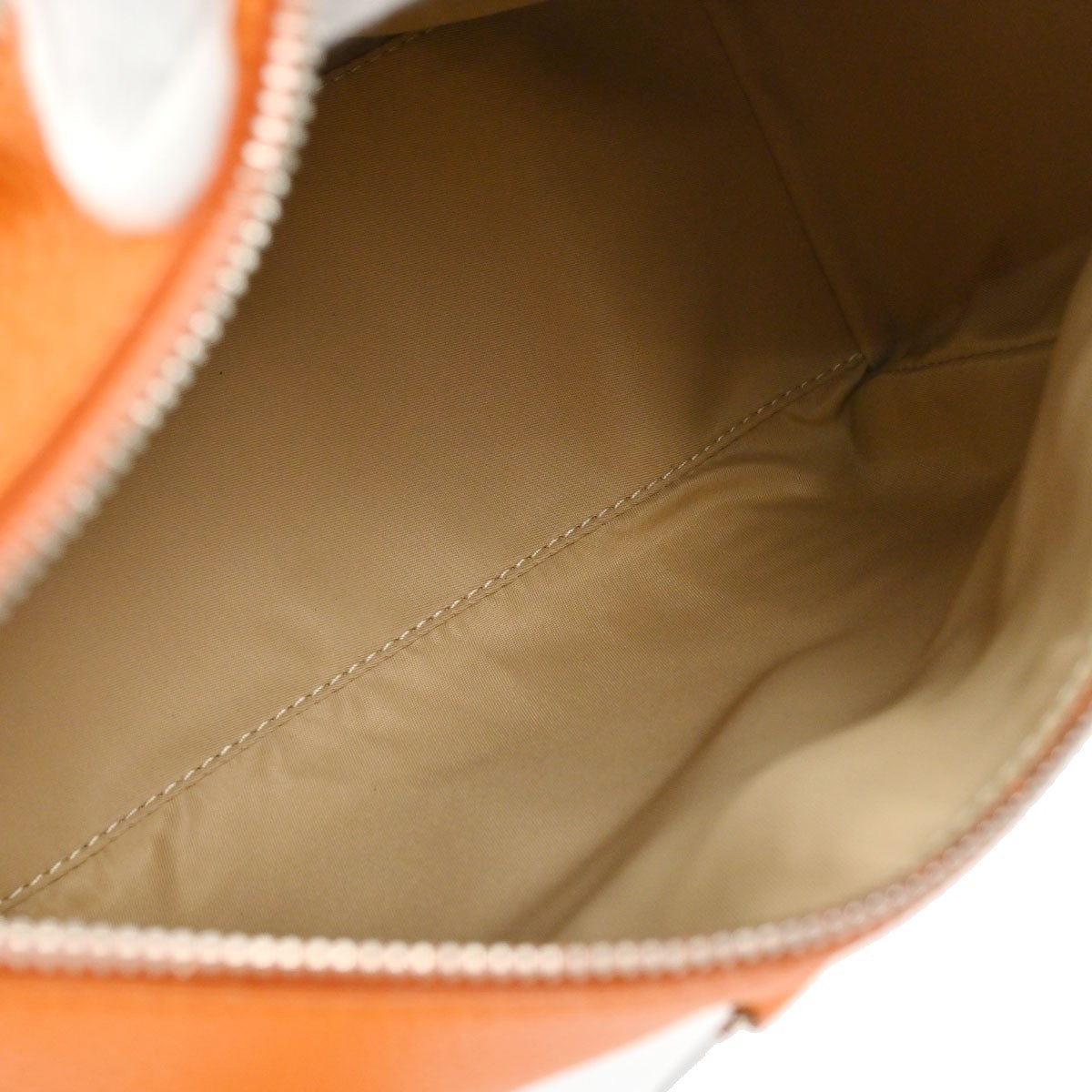 Christian Dior Street Chic Trotter Vintage Handbag in Beige and Orange Trotter Canvas and Leather