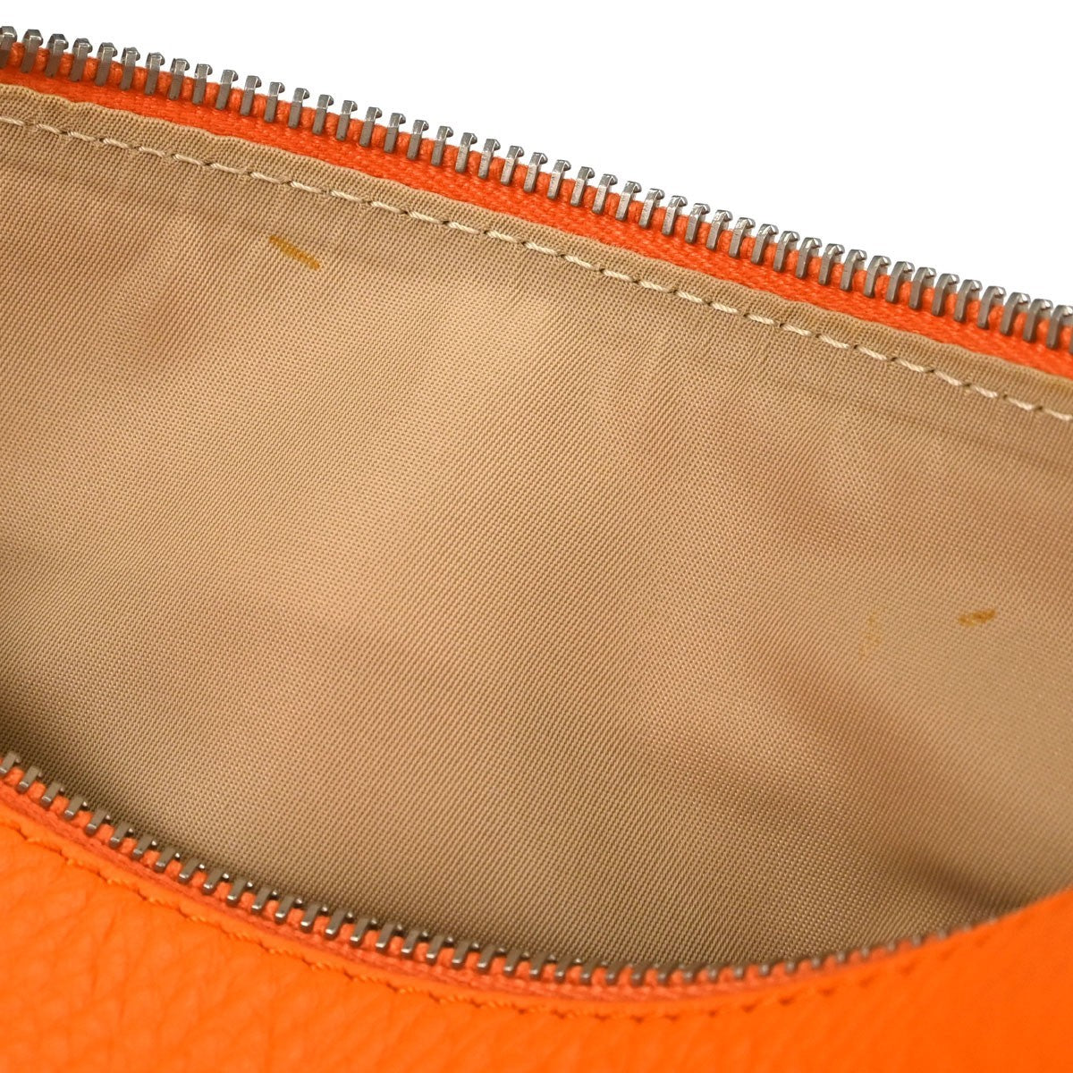 Christian Dior Street Chic Trotter Vintage Handbag in Beige and Orange Trotter Canvas and Leather