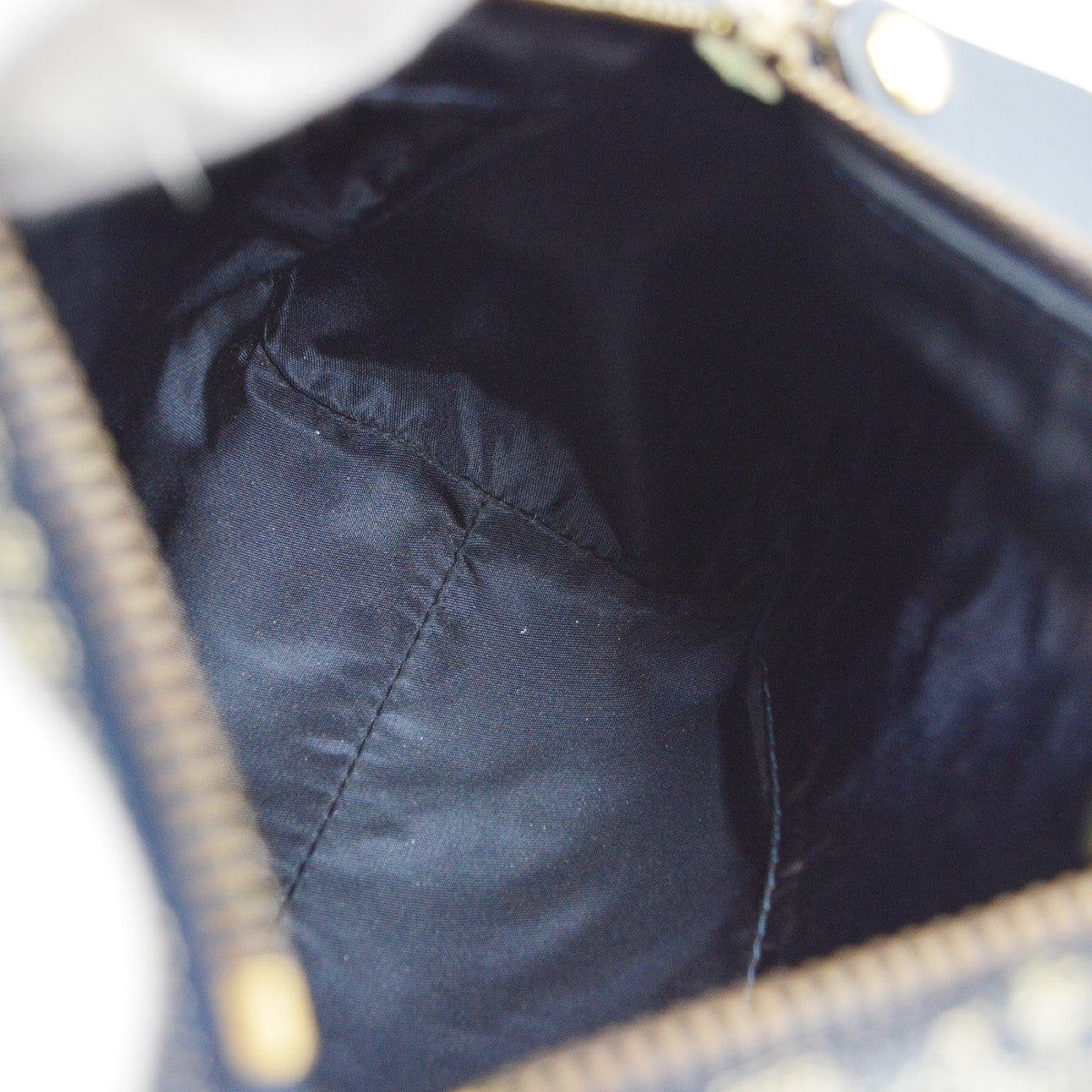 Christian Dior Trotter Vintage Handbag in Navy Trotter Canvas