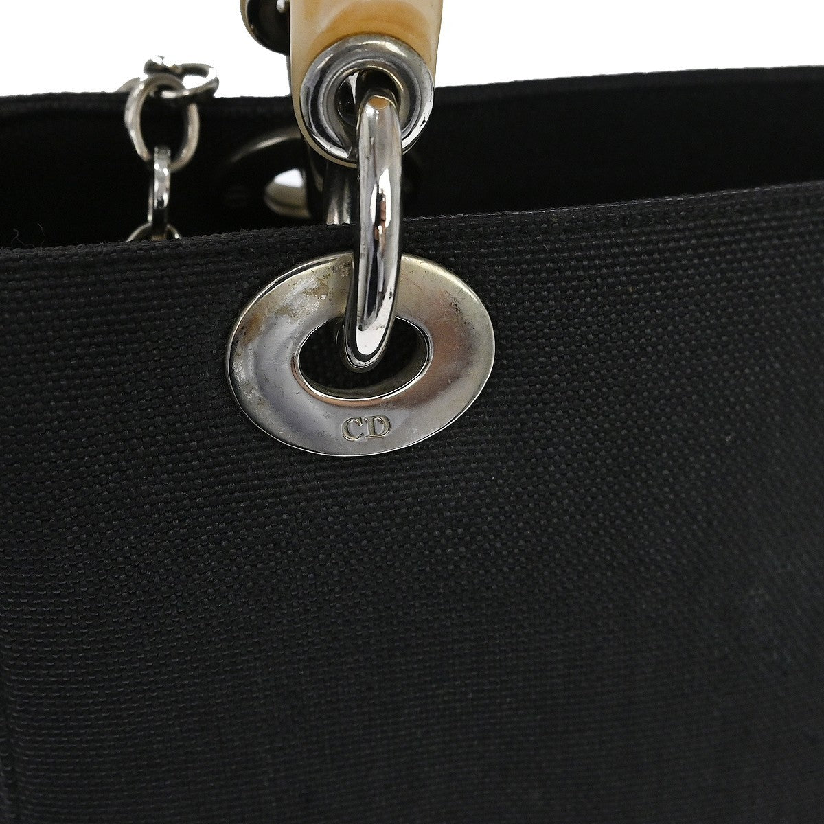 Dior Lady Dior Vintage Handbag in Black Cannage Canvas