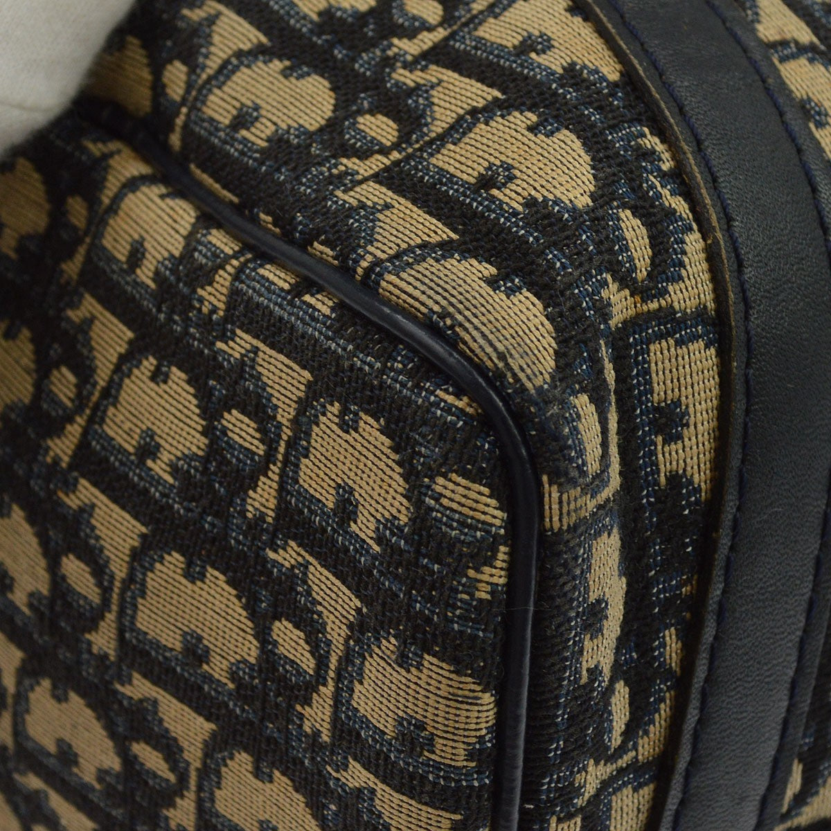 Dior Trotter Duffle Vintage Handbag in Beige Trotter Canvas