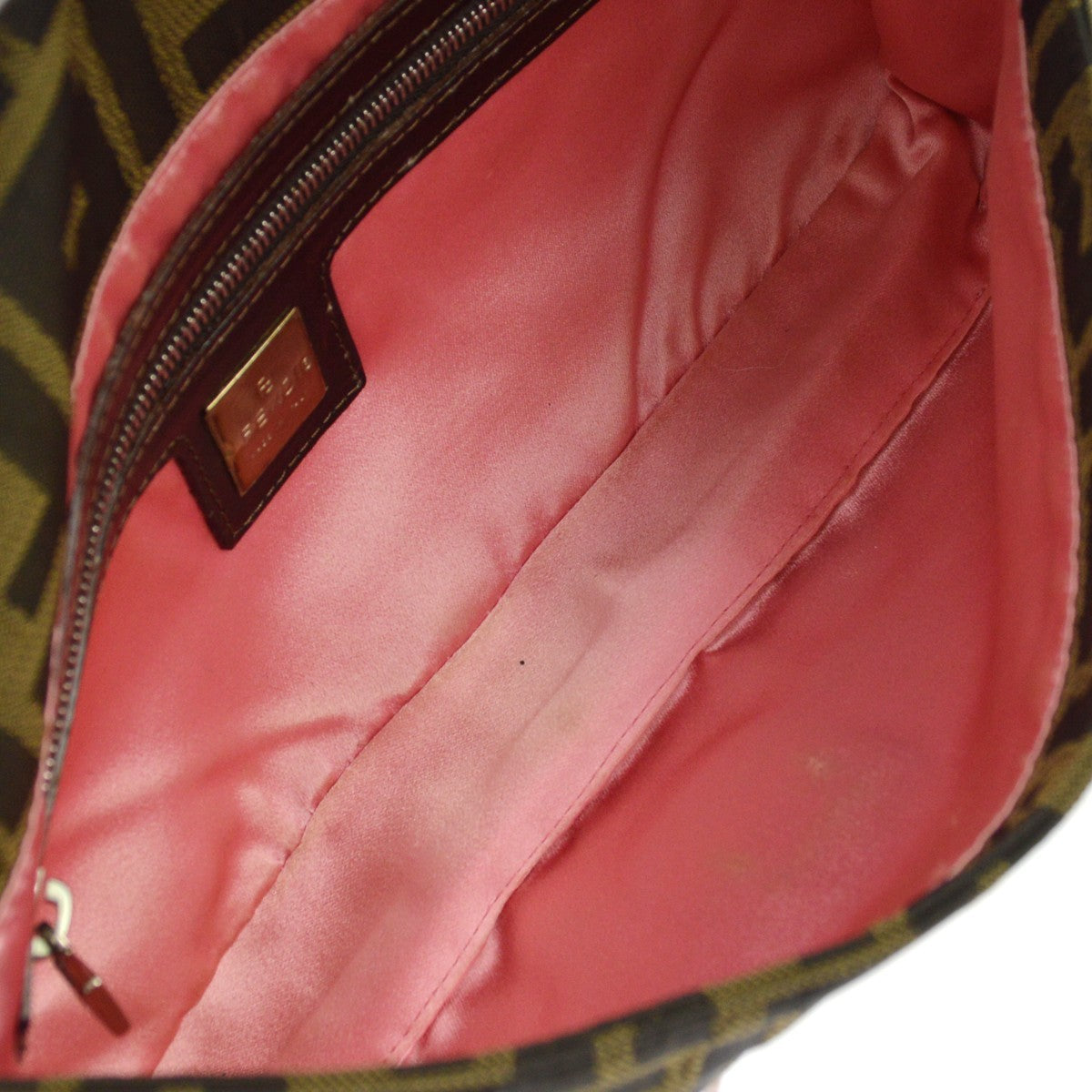 Fendi Baguette Vintage Shoulder Bag in Brown Embroidered Zucca Canvas