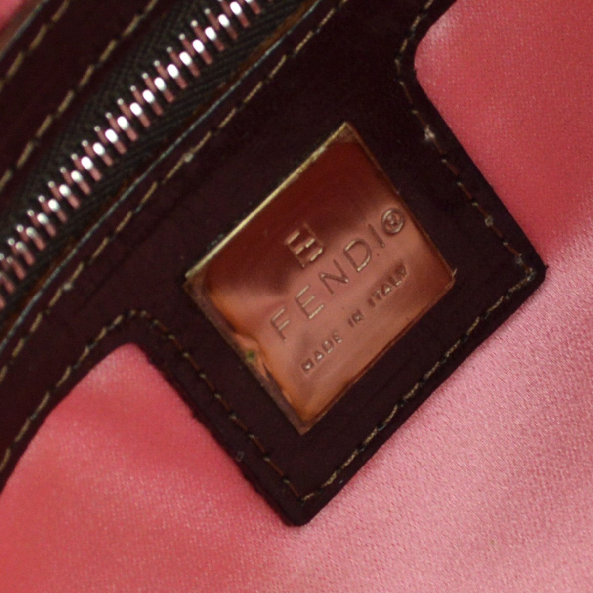 Fendi Baguette Vintage Shoulder Bag in Brown Embroidered Zucca Canvas